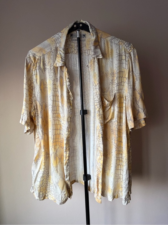All Saints Other - AllSaints Skrale Snake Print Relaxed Fit Shirt Size XL